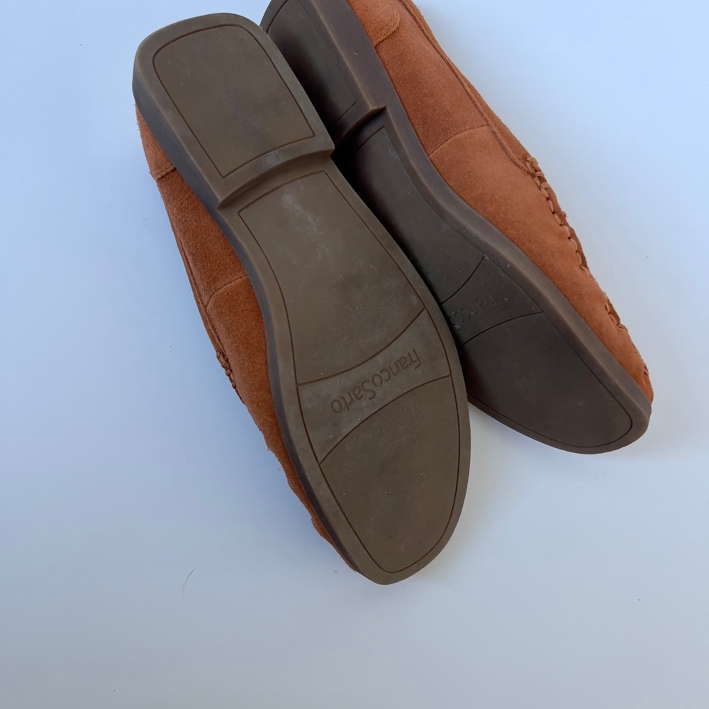 Franco Sarto burnt Orange Suede Loafers - Picture 6 of 6